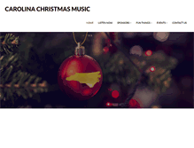 Tablet Screenshot of carolinachristmasmusic.com